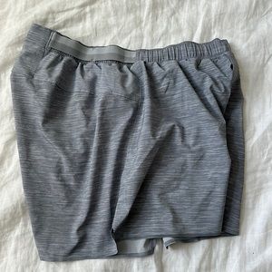 Lululemon men’s unlined shorts. Gray. Size medium